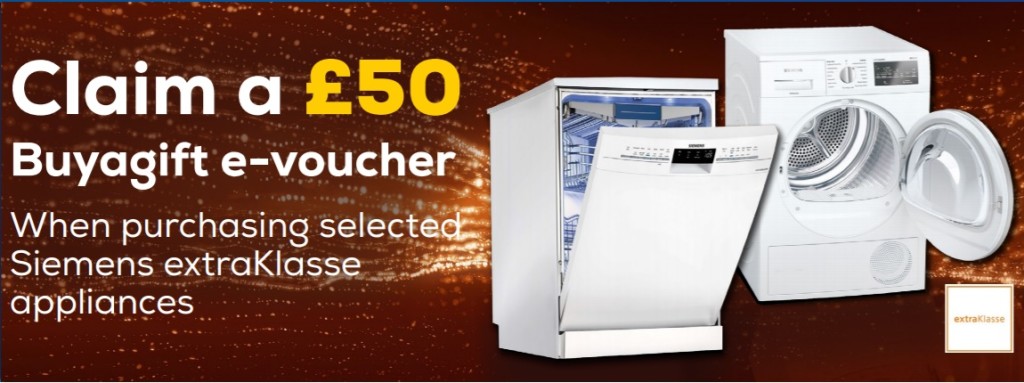 You are currently viewing £50 voucher with Siemens ExtraKlasse Appliances