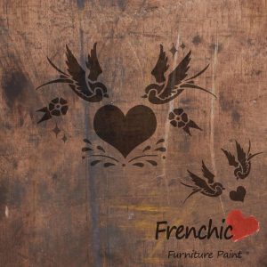 Frenchic Stencil Swallows In Love