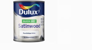 Dulux Quick Dry Satinwood Pure Brilliant White 750ml