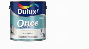 Dulux Once Satinwood Pure Brilliant White 2.5L