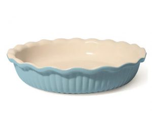 Jomafe Fluted Pie Dish Duckegg 26cm
