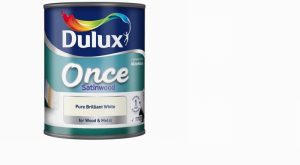 Dulux Once Satinwood Pure Brilliant White 750ml