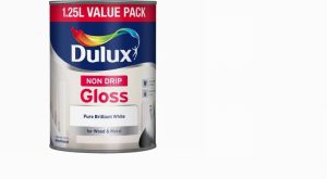 Dulux Non Drip Gloss Pure Brilliant White 1.25L