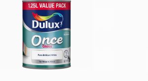 Dulux Once Gloss Pure Brilliant White 1.25L