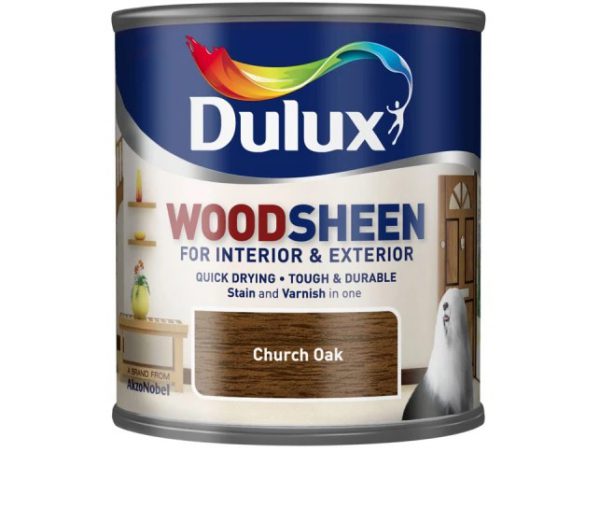 Dulux Quick Dry Interior/ Exterior Woodsheen Church Oak 250ml