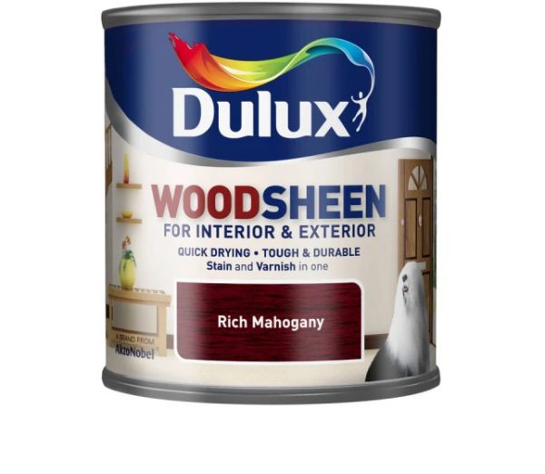 Dulux Quick Dry Interior/ Exterior Woodsheen Rich Mahogany 250ml