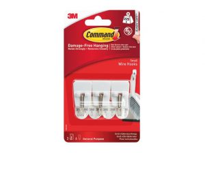 Command Small Wire Hooks x 3 17067