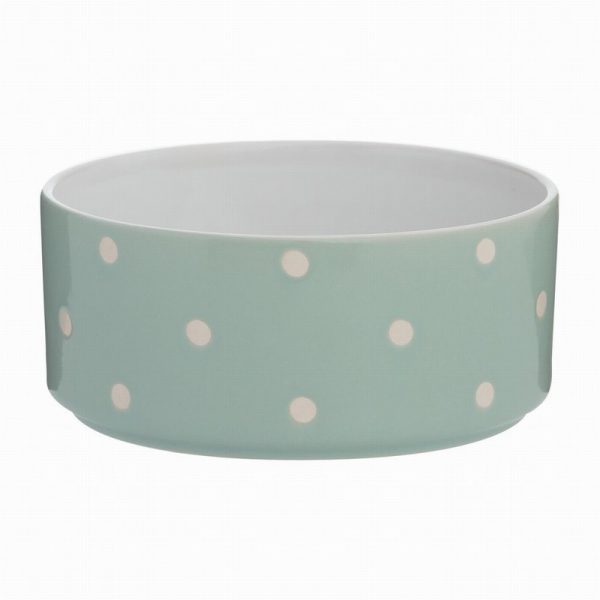 Mason Cash Pet Bowl Polka Dot Sage 18cm