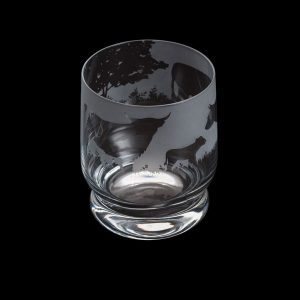 Dartington Glass Aspect Tumbler Highland Cattle