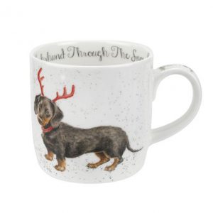 Wrendale Mug Dachshund Snow