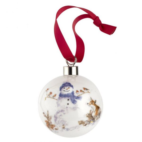 Wrendale Xmas Bauble Gathered Around