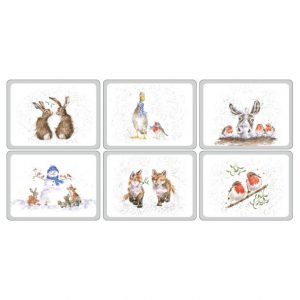 Wrendale Xmas Placemats Set Of 6