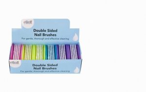 Elliott Double Sided Nail Brush (single)- Assorted Colours