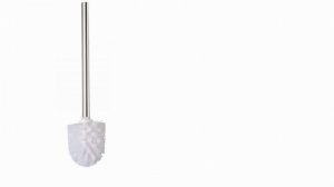 Satin Finish Replacement Toilet Brush with Chrome Handle