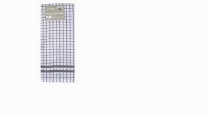 LeChateau Terry Tea Towel Grey/White Check