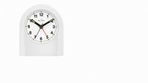 Acctim Palma Alarm Clock White