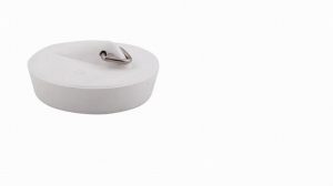 Prepacked Sink Plug White 1.5in