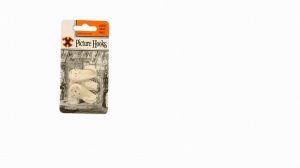 Hard Wall Hooks Large x 3 Blister Packed