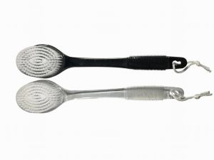 Bath Brush with Rubber Grip