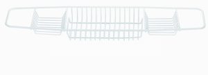 White Plastic Coated Bath Rack