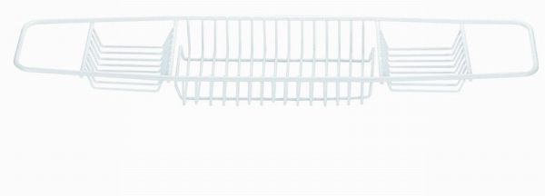 White Plastic Coated Bath Rack
