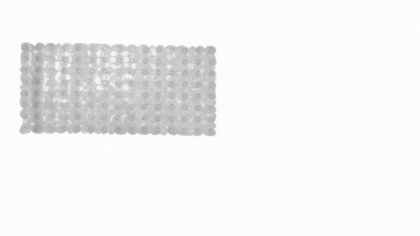 Bath Mat Pebbles Clear