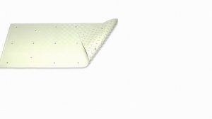 Rubber Bath Mat White Medium