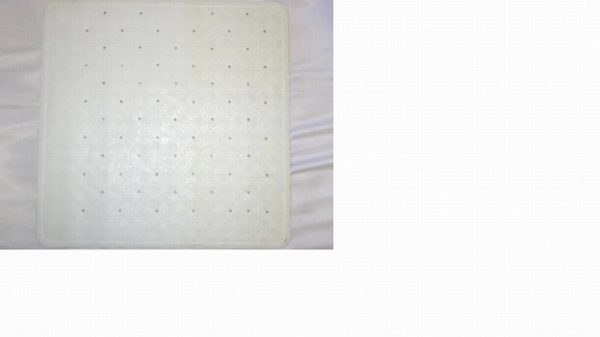 Rubber Shower Mat White (Square)