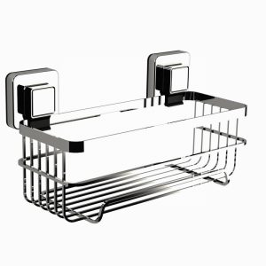 Showerdrape Pushloc Bottle Basket, Chrome