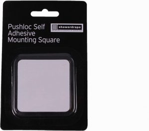 Showerdrape Pushloc Clear Adhesive Mounting Disc