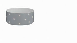 Mason Cash Pet Bowl Polka Dot Grey 18cm