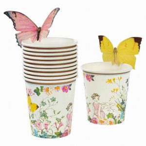 Talking Tables Truly Fairy Paper Cups with Butterfly Detail