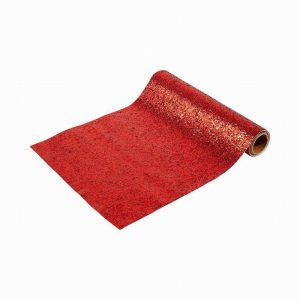 Talking Tables Botanical Nutcracker Table Runner – Red Glitter