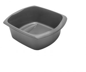 Addis Rectangular Washing Up Bowl Metallic Large 9.5L