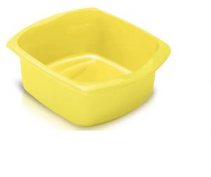 Addis Rectangular Washing Up Bowl Yellow Large