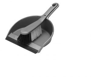 Addis Stiff Dustpan Set Metallic