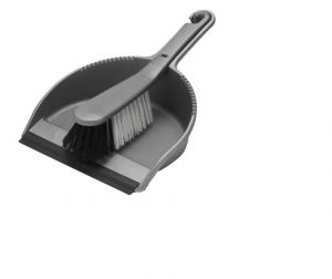 Addis Soft Dustpan Set Metallic