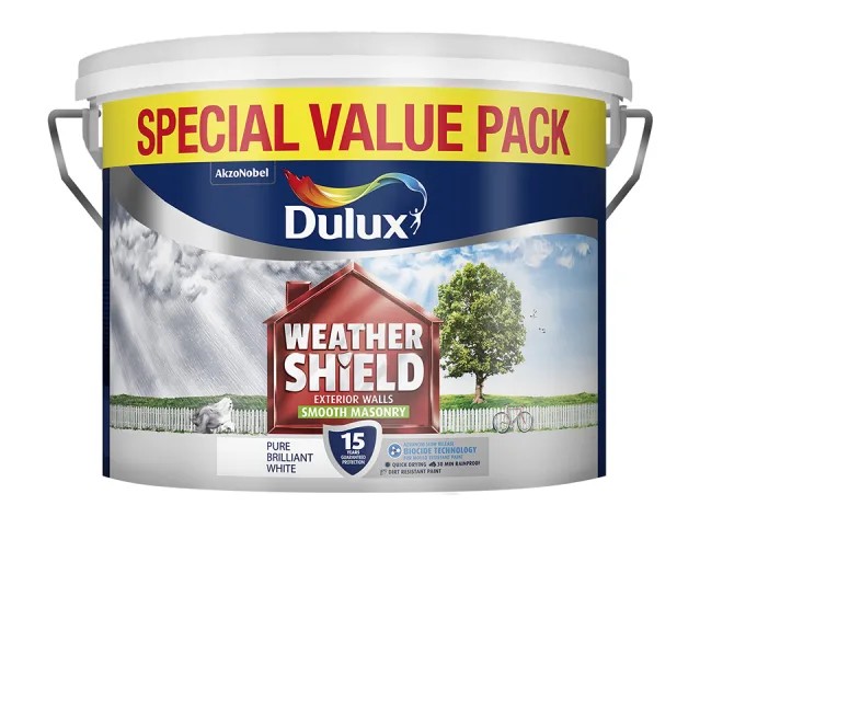 Dulux Weathershield Masonry Smooth Pure Brilliant White 7.5L