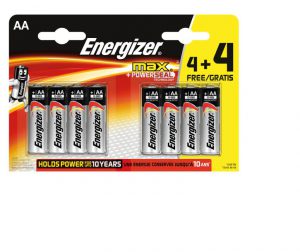 Energizer Max AA 4+4 Pack