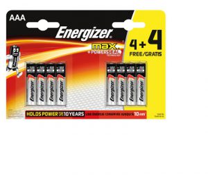 Energizer Max AAA 4+4 Pack