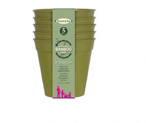 Haxnicks Bamboo Pot 3in Sage Green x 5