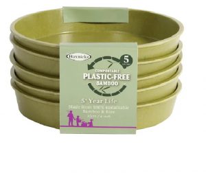 Haxnicks Bamboo Saucer 6in Sage Green x 5