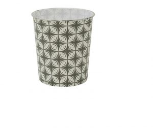 JVL Plastic Waste Paper Bin Geo