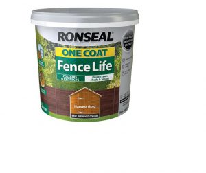 Ronseal One Coat Fence Life Harvest Gold 5L
