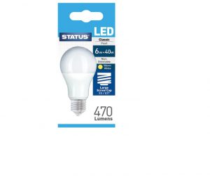 Status GLS LED 6W Pearl Edison Screw Boxed