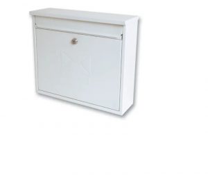 Sterling Elegance Rectangular Post Box Large White