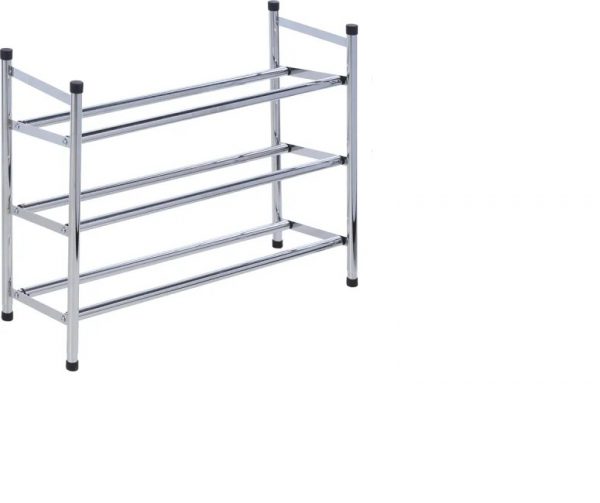 Storage Extendable Shoe Rack 3 Tier Stainless Steel