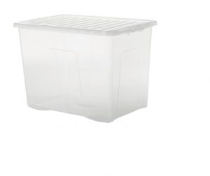 WhatMore Crystal Store Box/ Lid 80L