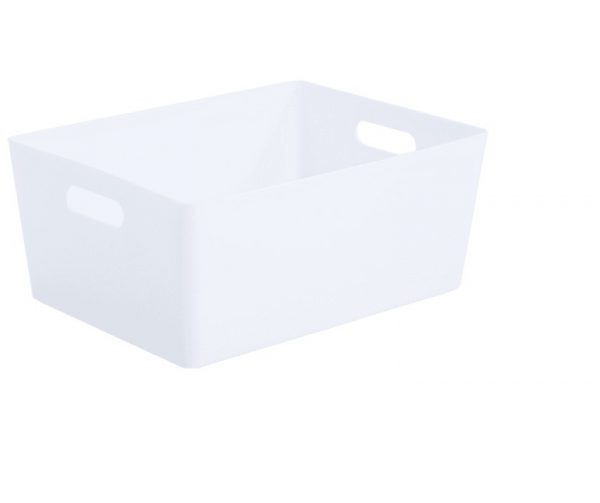 Whatmore Studio Basket Rectangular 5.02 Ice White