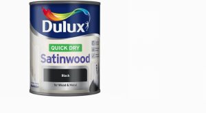 Dulux Quick Dry Satinwood Black 750ml